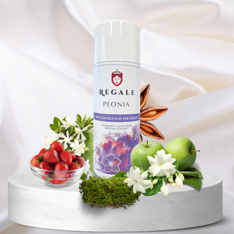 Zloženie parfumovaného DEO spreju na textil Peonia 